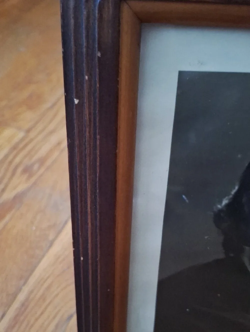 Classic Wooden Picture Frame in Dark Brown and Light Brown